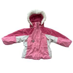Obermeyer Girls Pink Ski Jacket Size 5 I-Grow Winter Coat